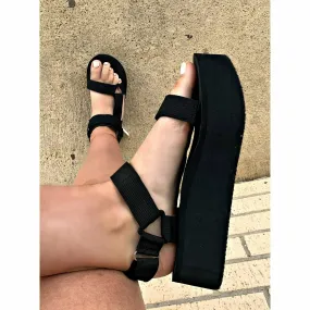 Black Platform Sandal