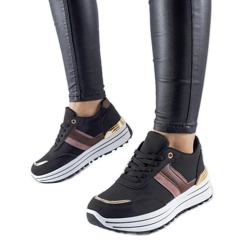 Black Provinciale platform sneakers