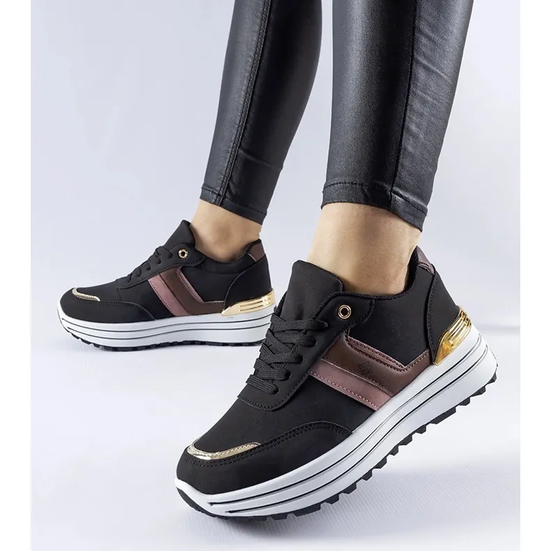 Black Provinciale platform sneakers