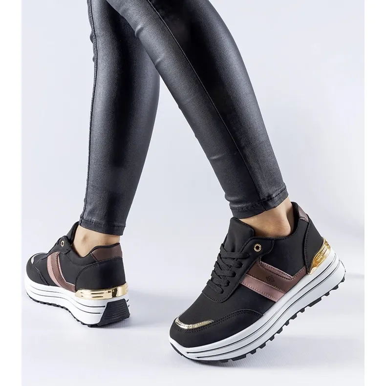 Black Provinciale platform sneakers