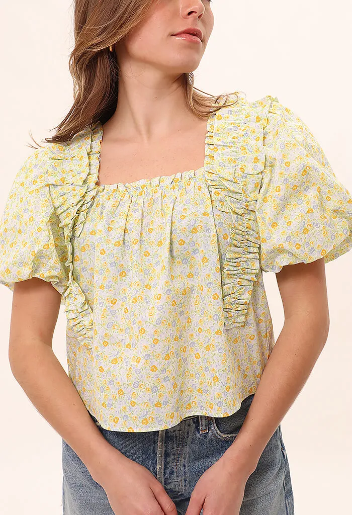 Blossom Blouse-Yellow