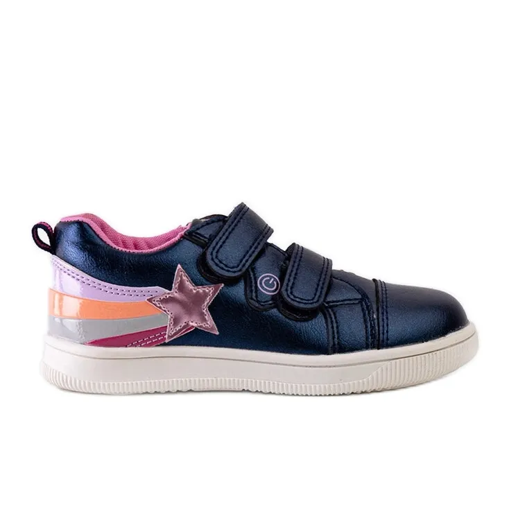 Blue children's sneakers with Velcro from Dahl