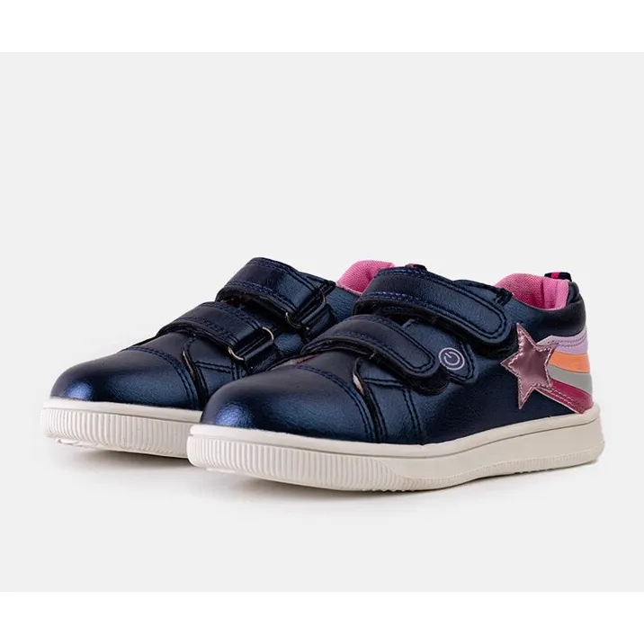 Blue children's sneakers with Velcro from Dahl