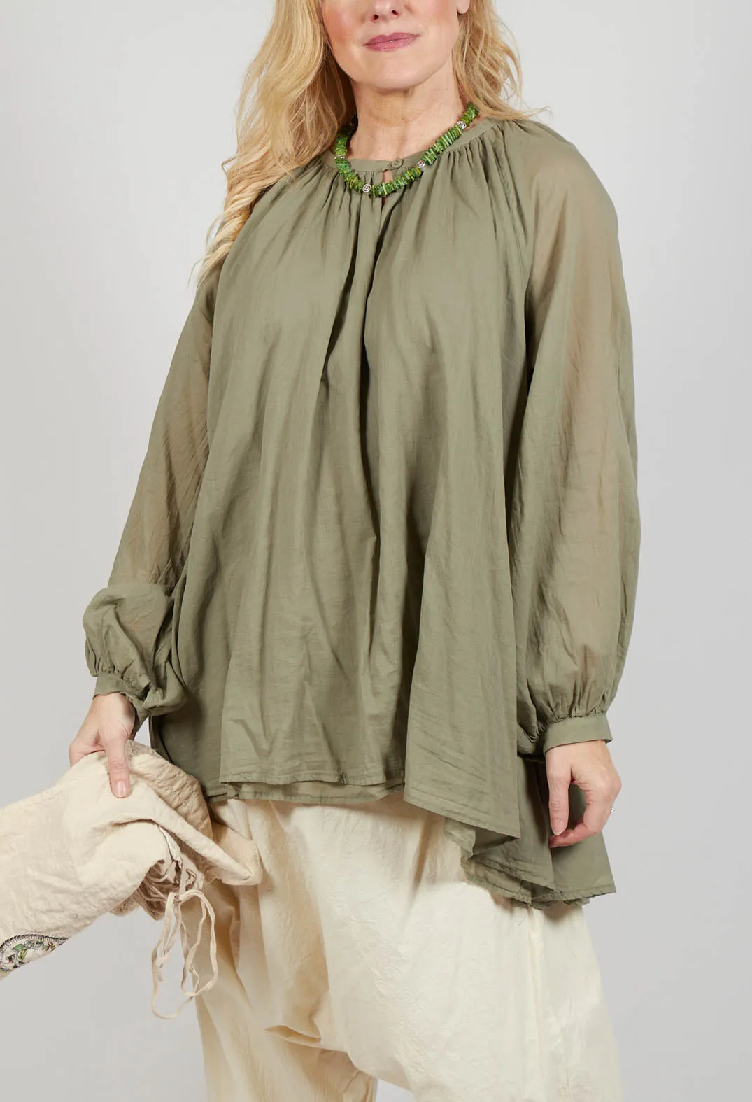 Bohemian Blouse in Sage