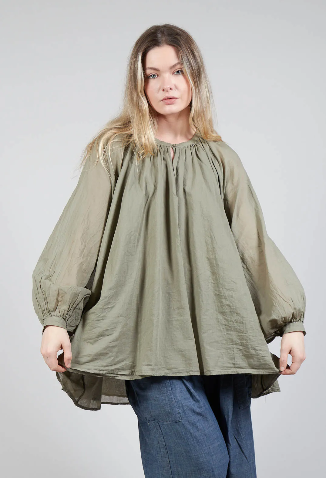 Bohemian Blouse in Sage