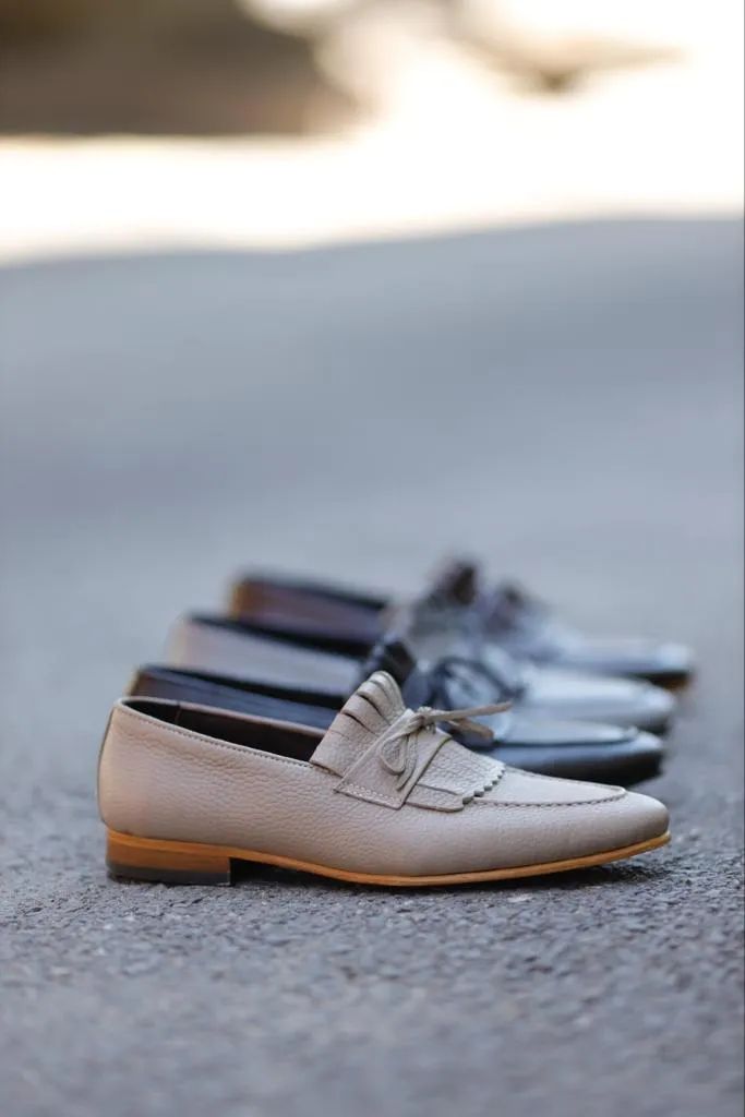 Bojoni Uluwatu  Double Buckle Beige Loafer