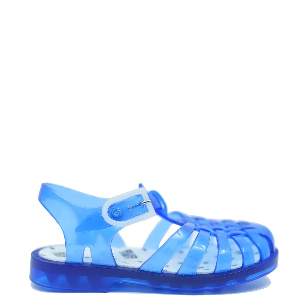 Bonton Blue Jelly Sandal