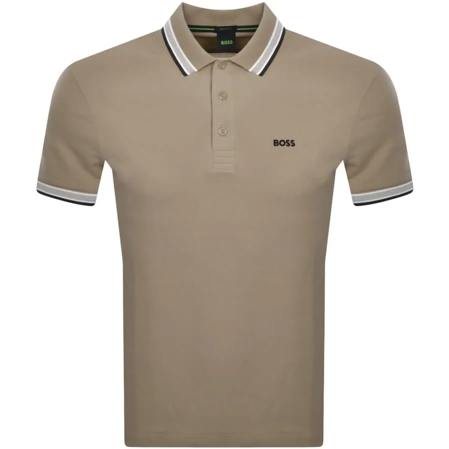 BOSS Paddy Polo T Shirt Khaki