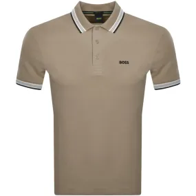 BOSS Paddy Polo T Shirt Khaki