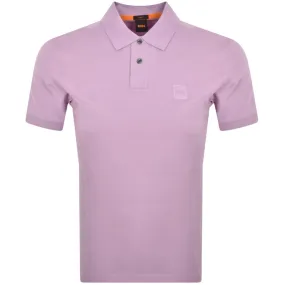 BOSS Passenger Polo T Shirt Purple