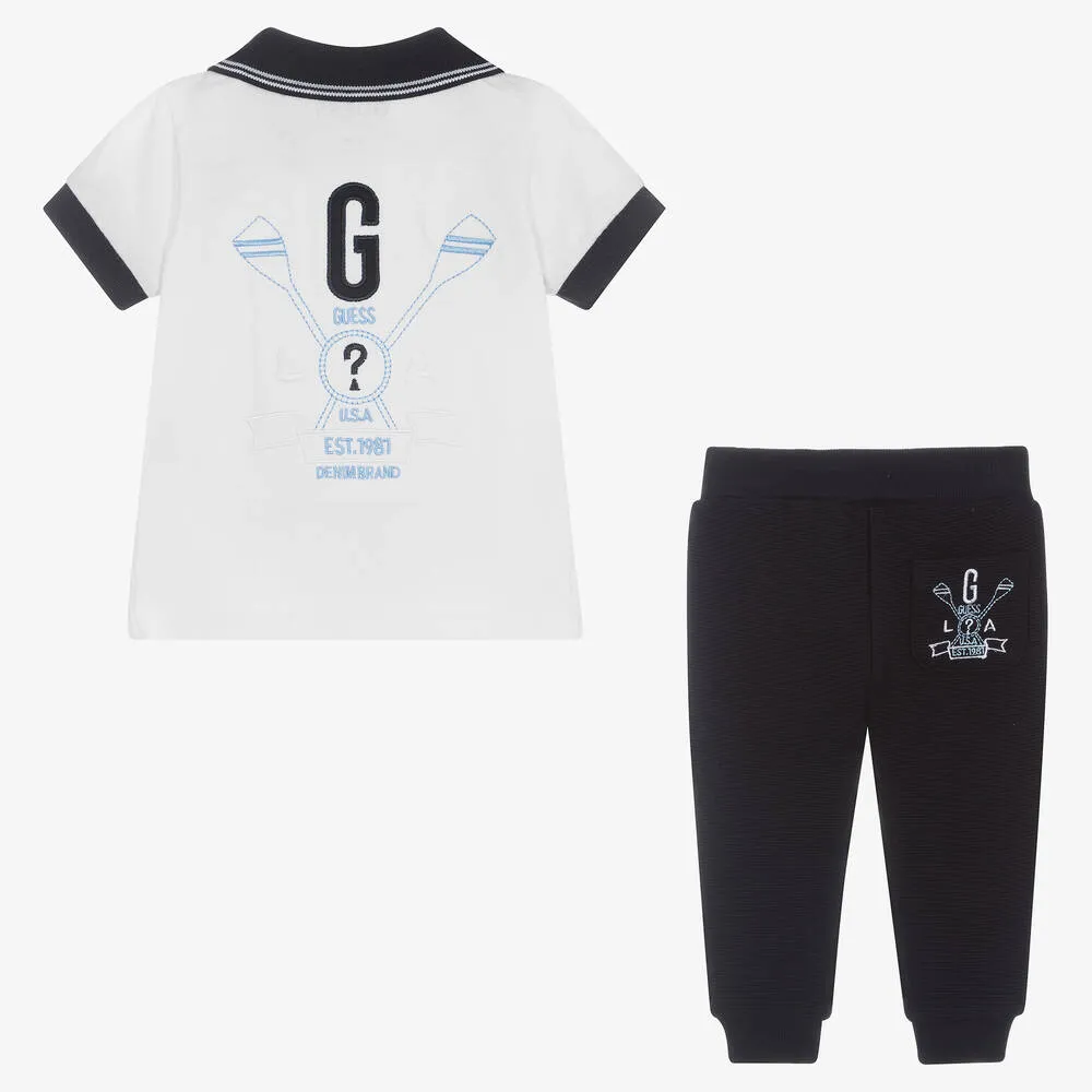 Boys Cotton Polo Shirt Trouser Set