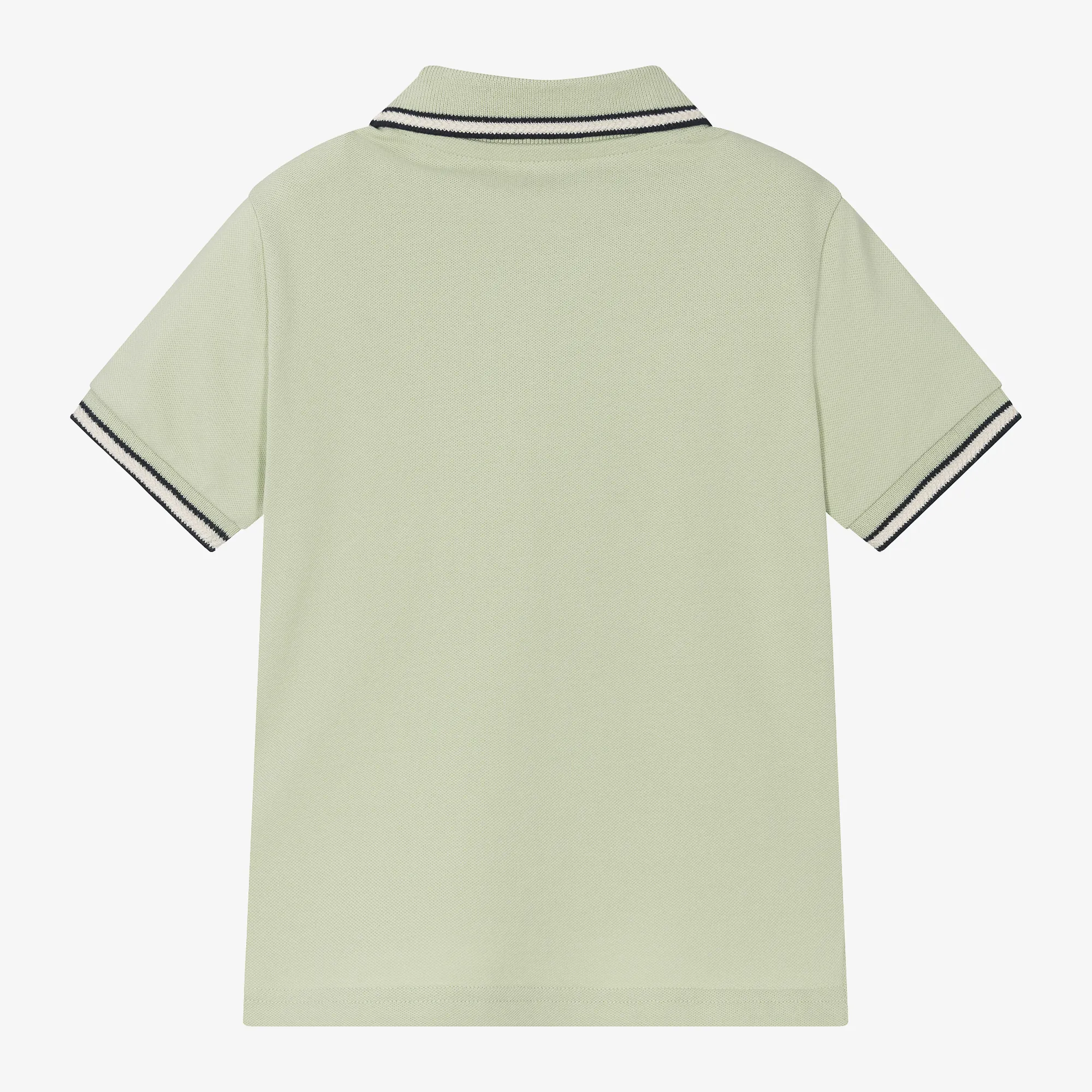 Boys Green Cotton Polo Shirt