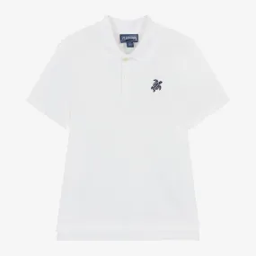 Boys White Polo Shirt