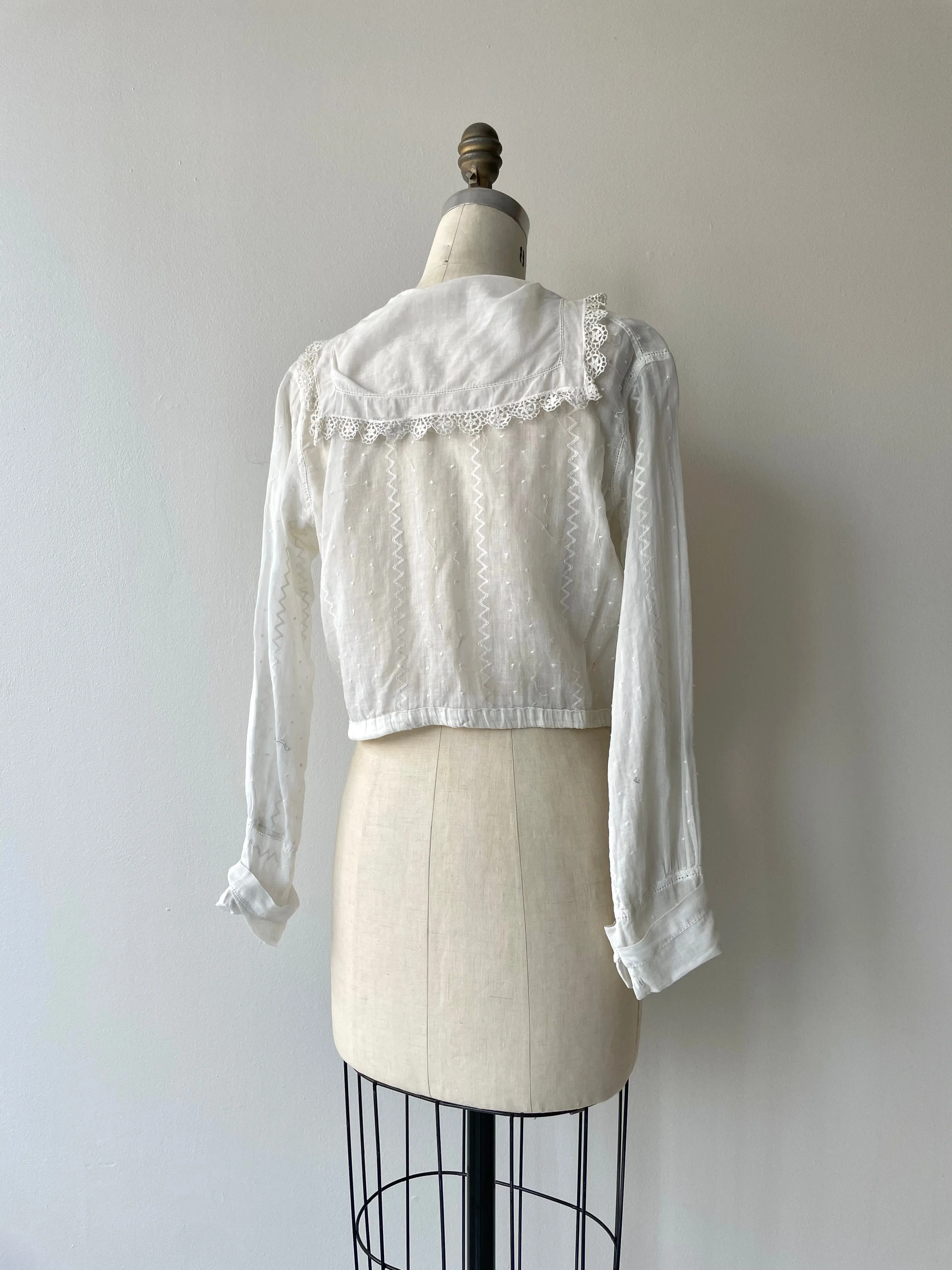 Bruges Antique Cotton Blouse | 1910s