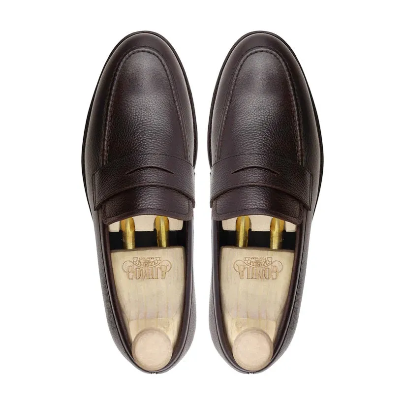 BRUIN - DARK BROWN PEBBLE GRAIN LOAFER