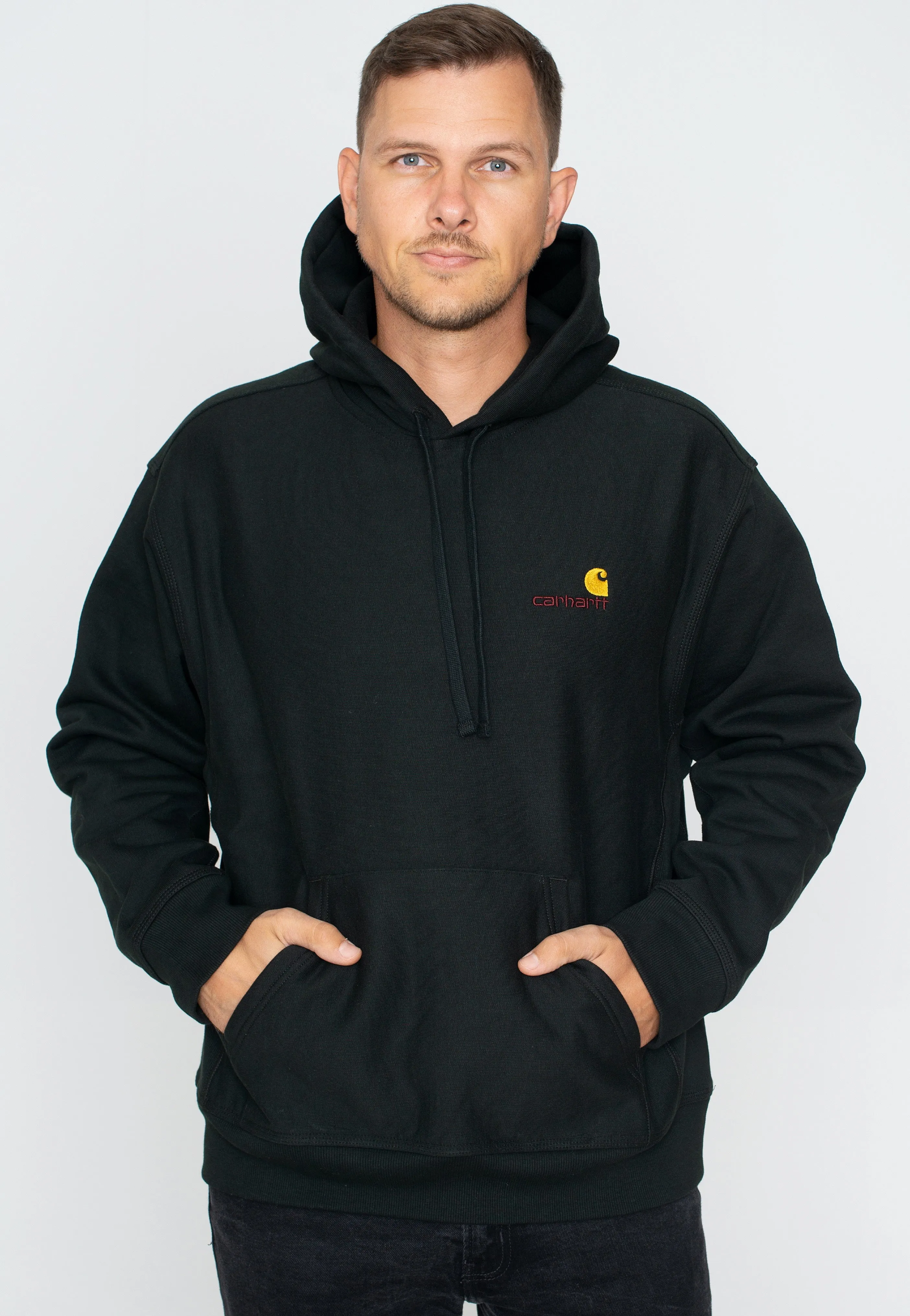 Carhartt WIP - Hooded American Script Dark Cedar - Hoodie