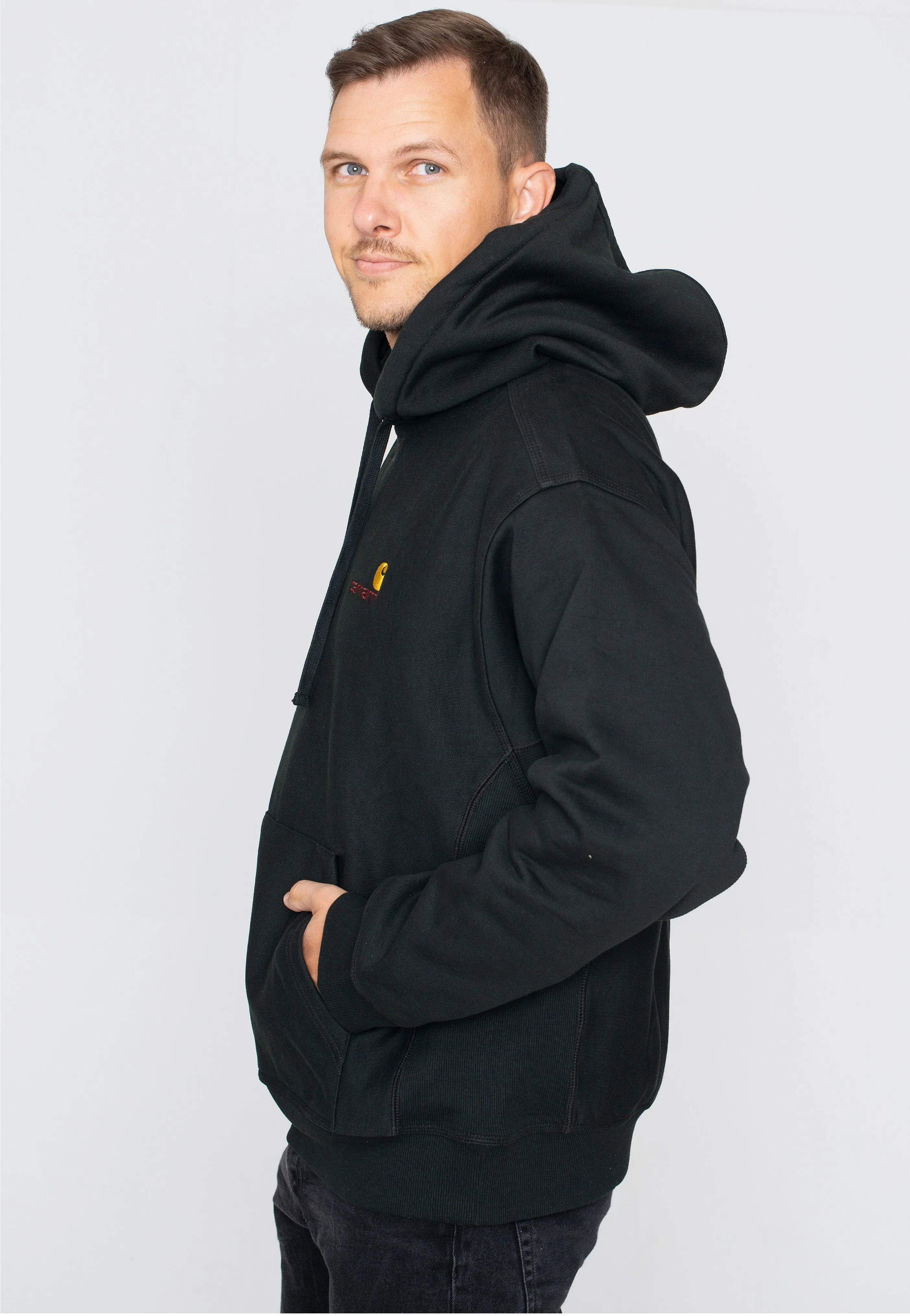 Carhartt WIP - Hooded American Script Dark Cedar - Hoodie