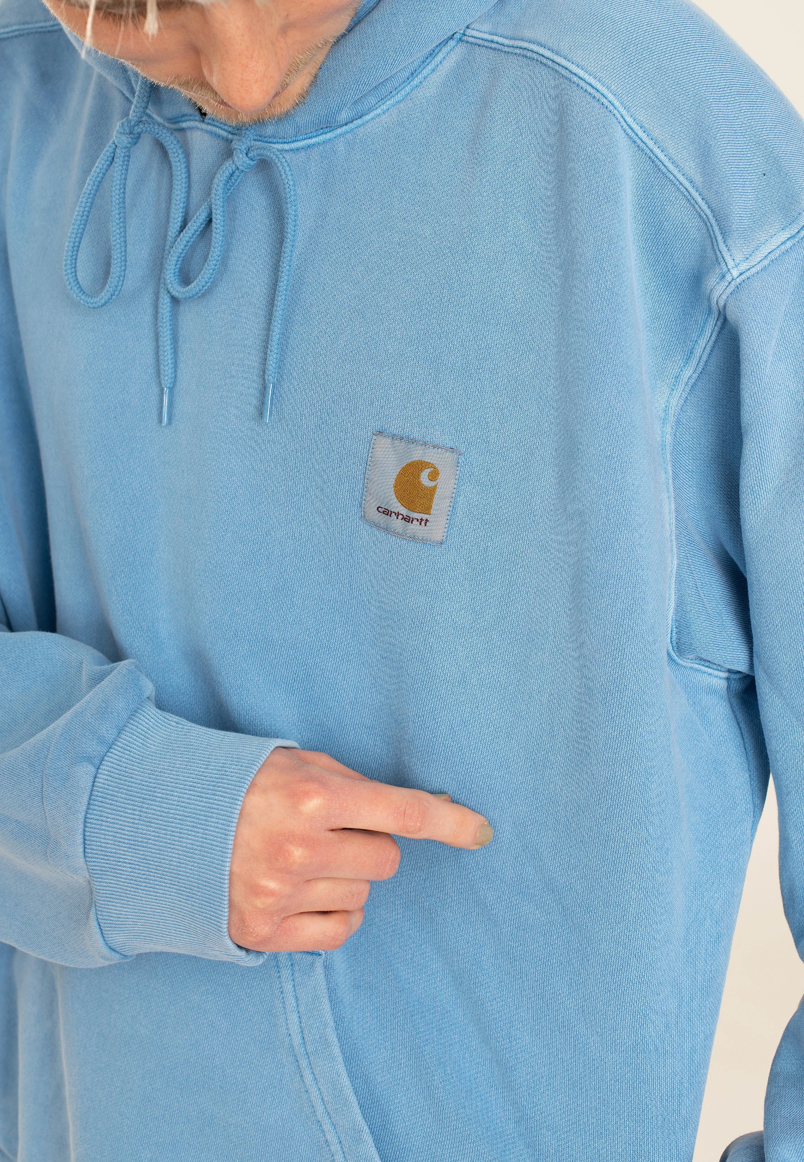 Carhartt WIP - Hooded Nelson Garment Dyed Piscine - Hoodie