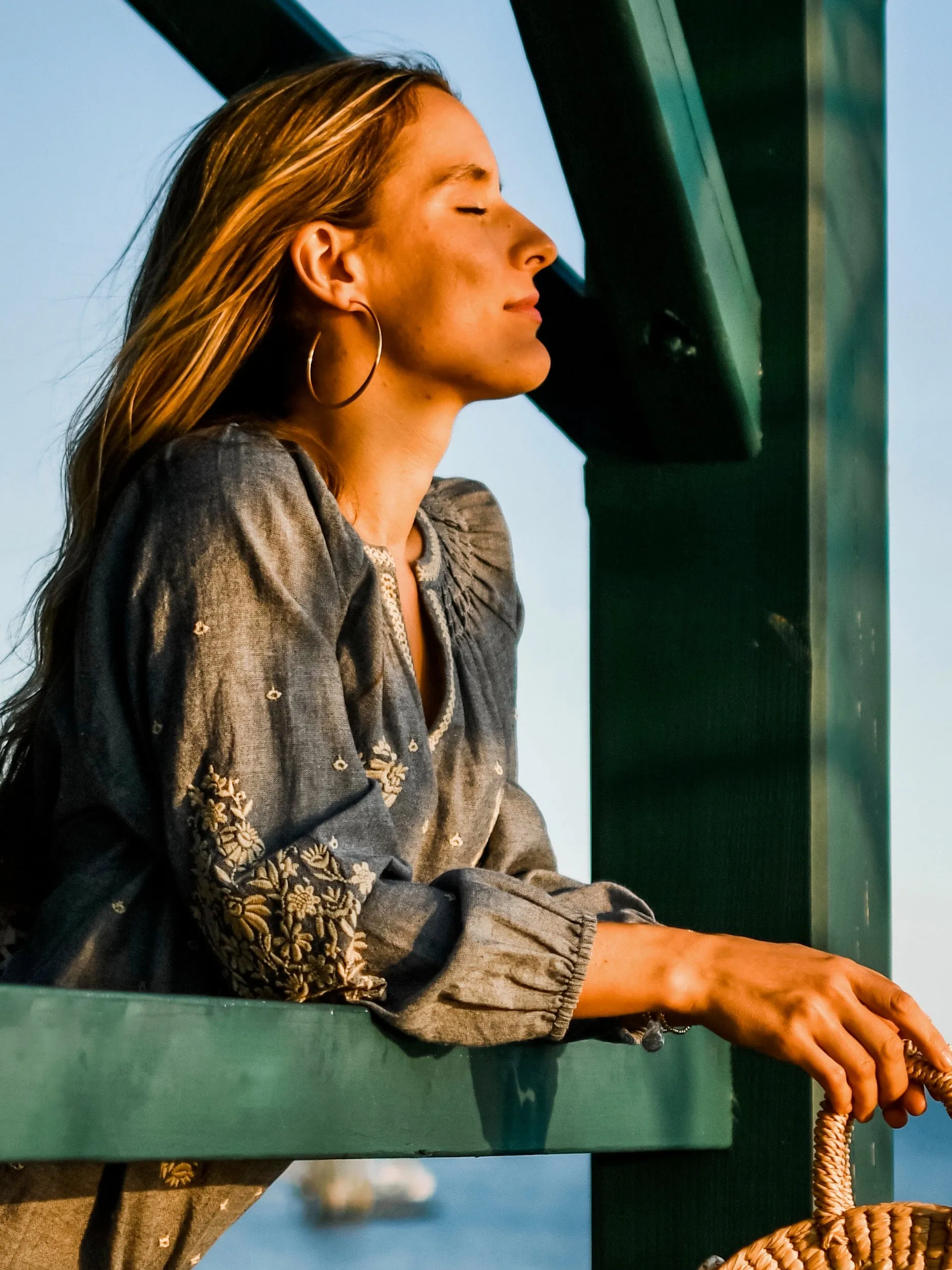 Chambray  Signature Blouse