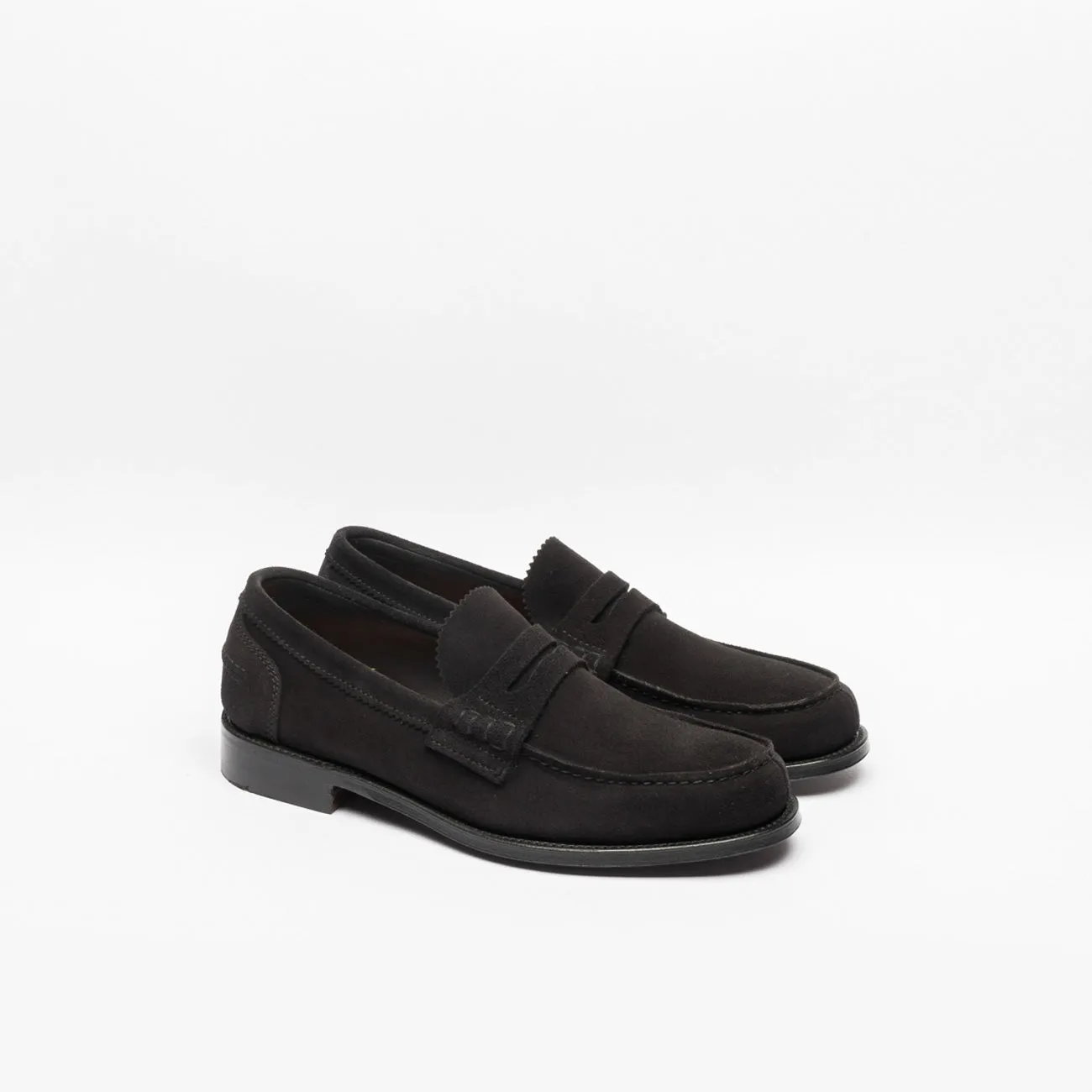 Cheaney Joseph & Sons Cheaney Joseph & Sons Dover EF Alt penny loafer loafer in black suede