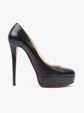 Christian Louboutin Bianca Heels 140 Black Leather EU 39.5 UK 6.5