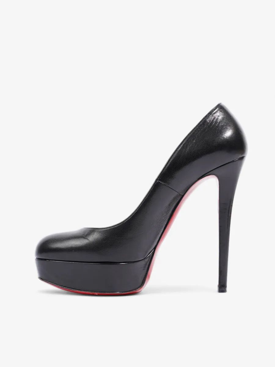 Christian Louboutin Bianca Heels 140 Black Leather EU 39.5 UK 6.5