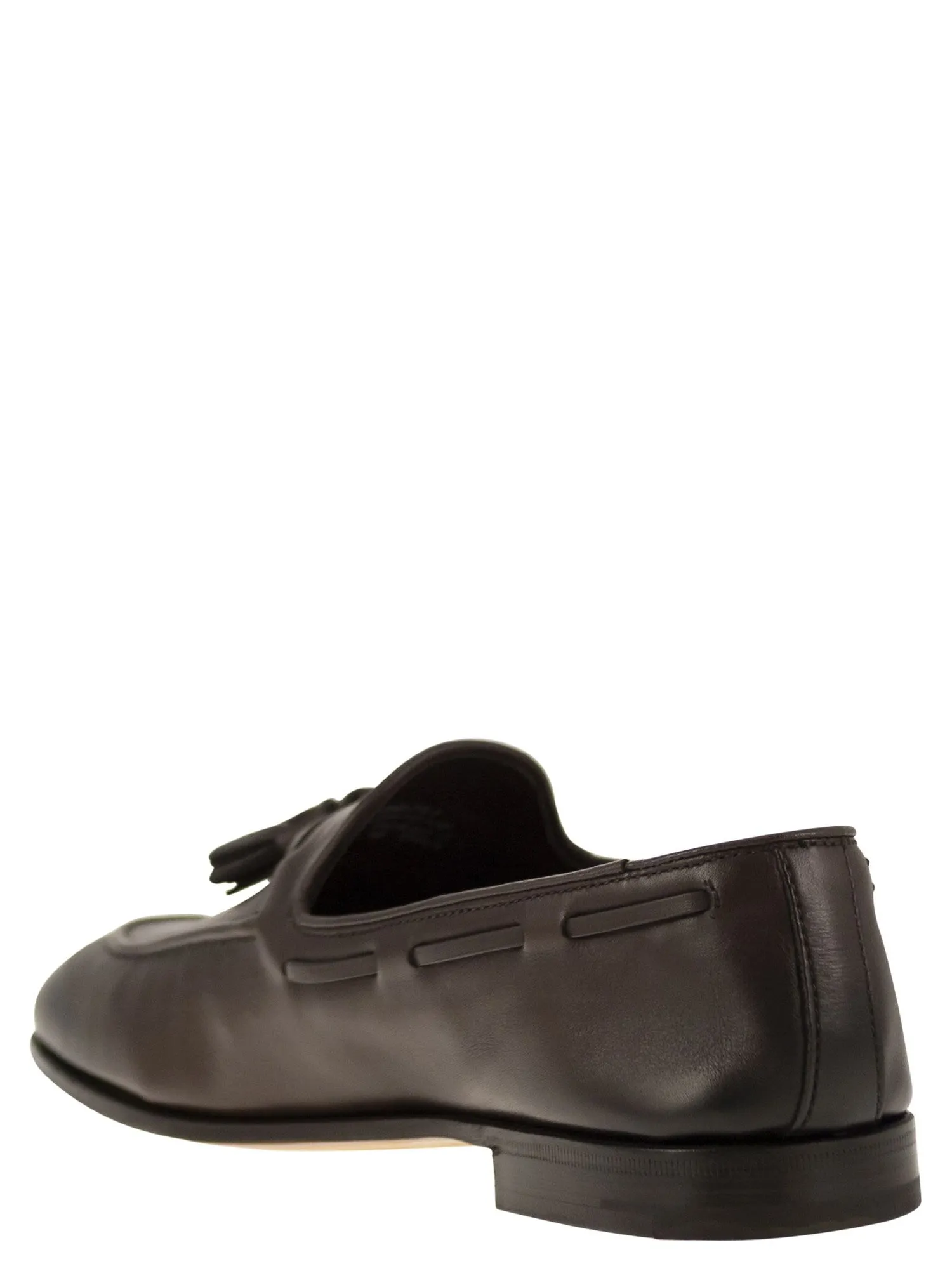 Church's    Church's Brushed Calf Leather Loafer