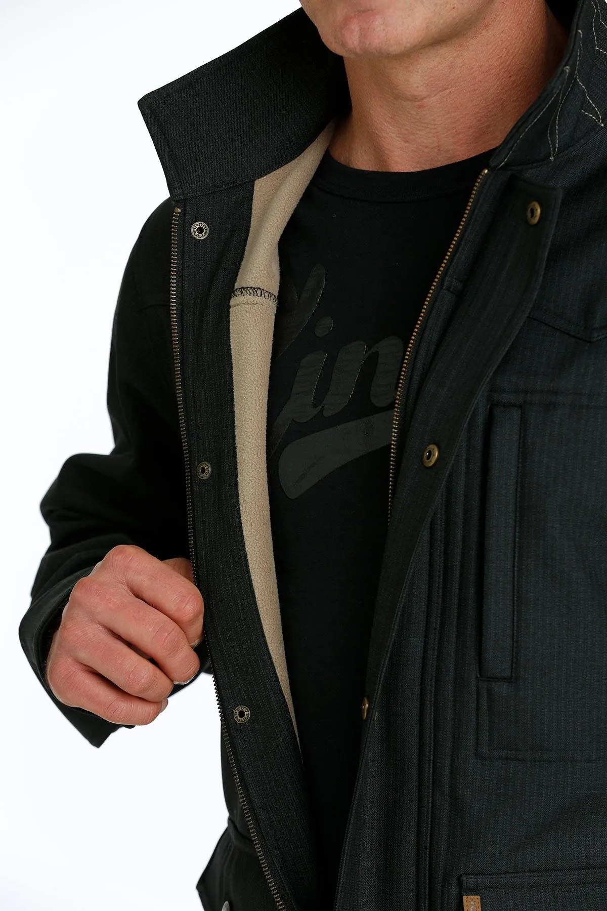 Cinch Men's Charcoal Bonded Ranch Coat