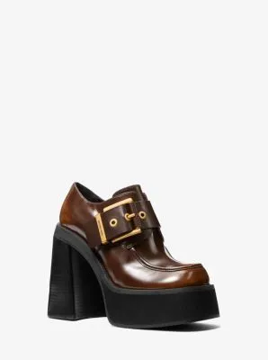 Colby Burnished Leather Platform Loafer