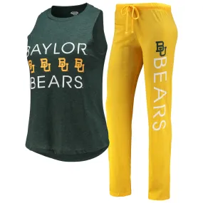 Concepts Sport Baylor Bears Women's Gold/Green Tank Top & Pants Sleep Set