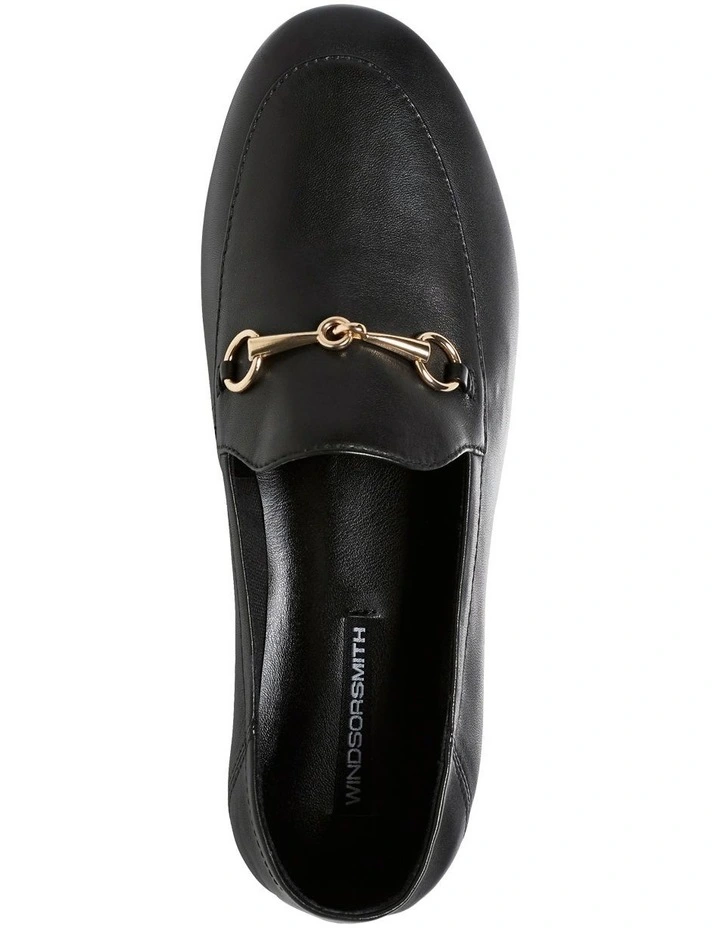 Dani Leather Loafer in Black