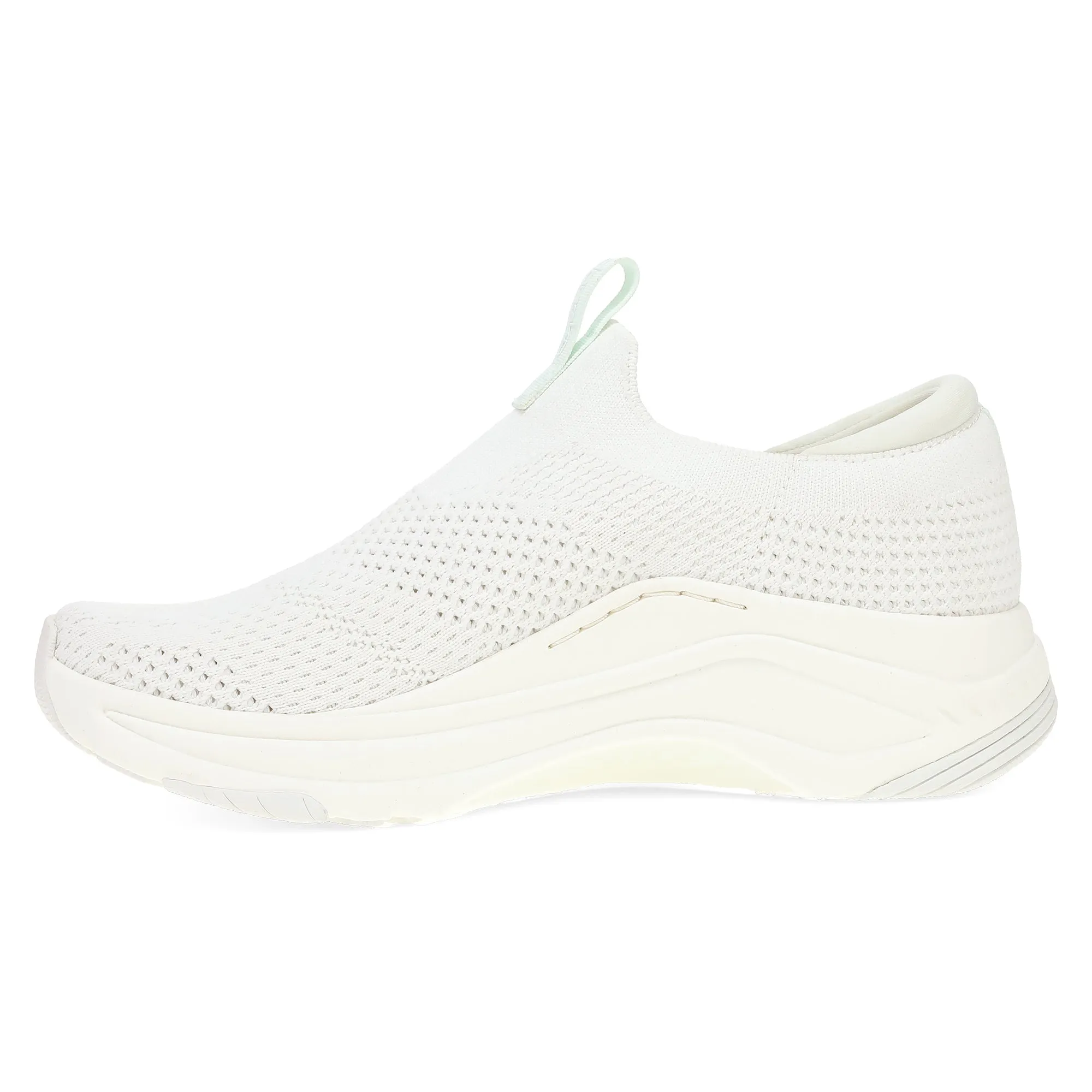 Dansko Pep: White Knit Sneaker 