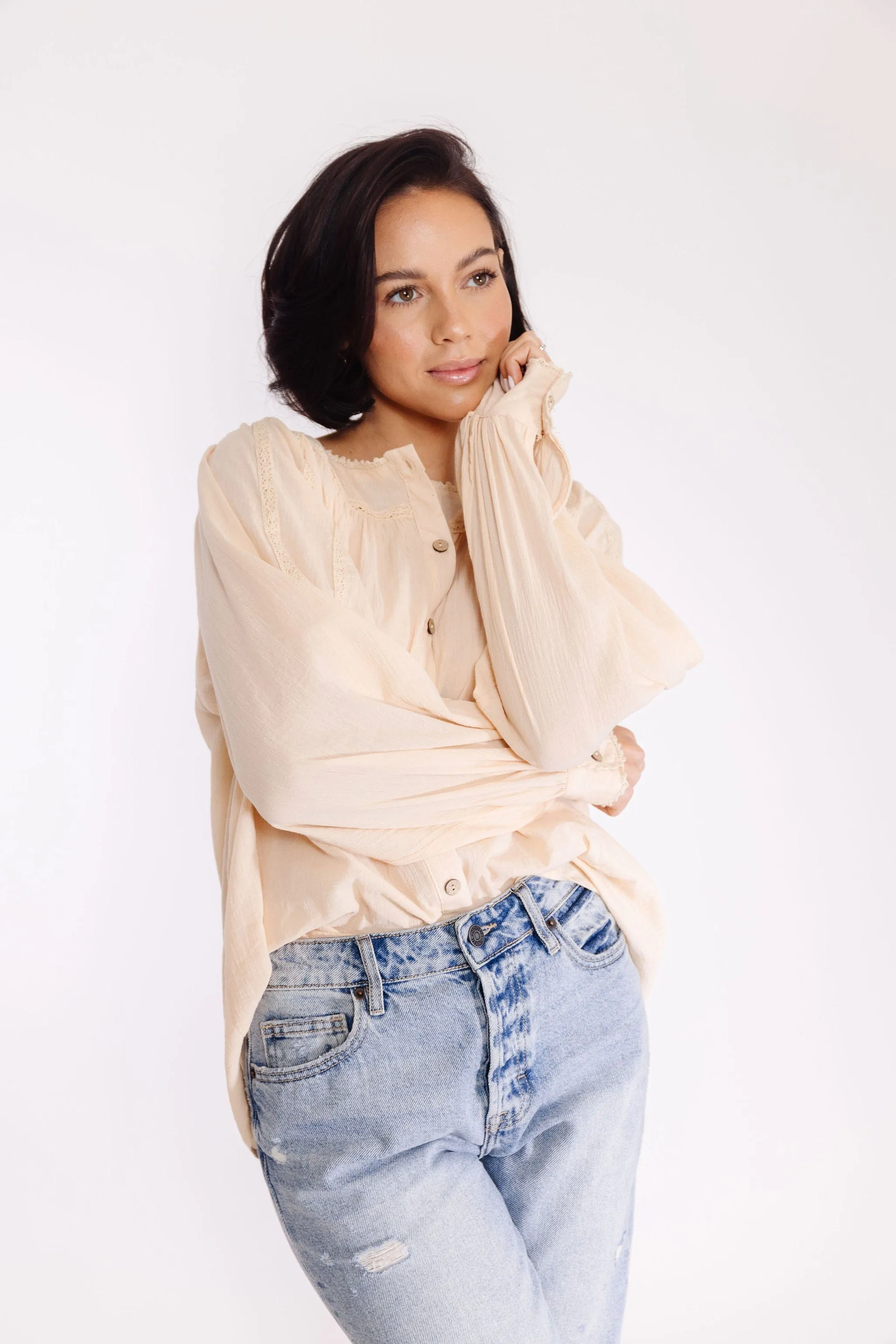 Desiree Blouse in Natural