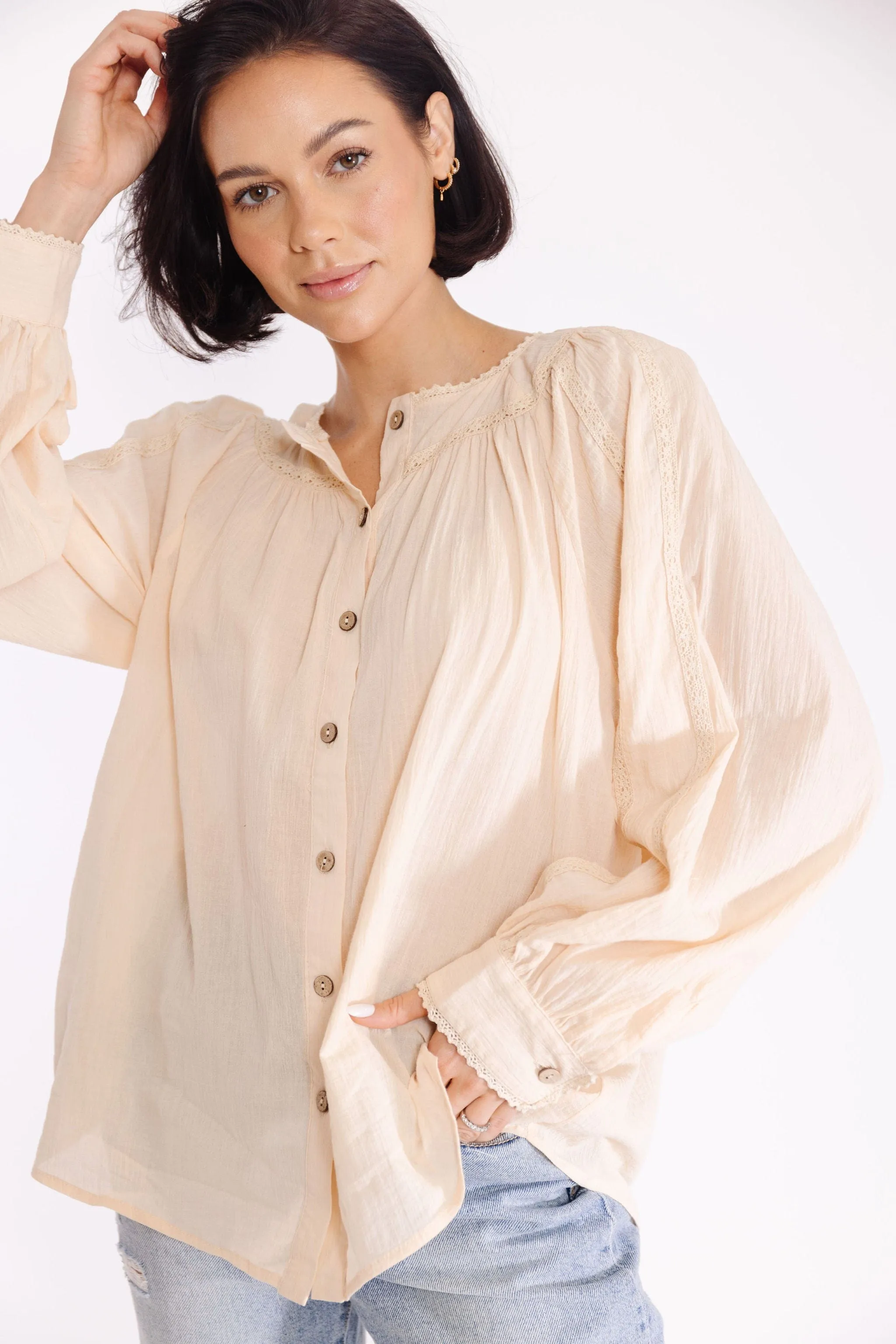 Desiree Blouse in Natural