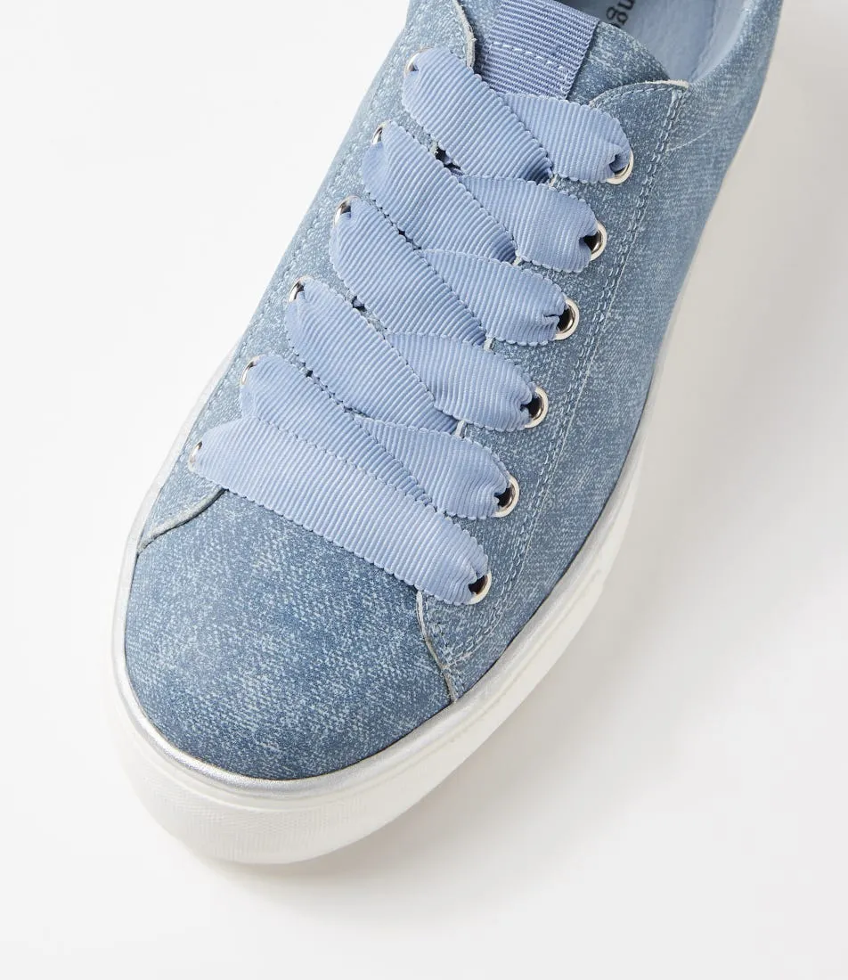 DJANGO & JULIETTE Finni Blue Denim White Multi Sneakers