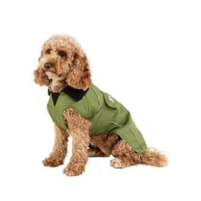 Dryrobe Dog Waterproof Dog Coat Green/Black