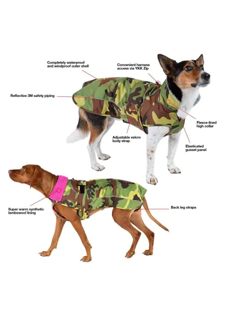 Dryrobe Dog Waterproof Dog Coat Green/Black