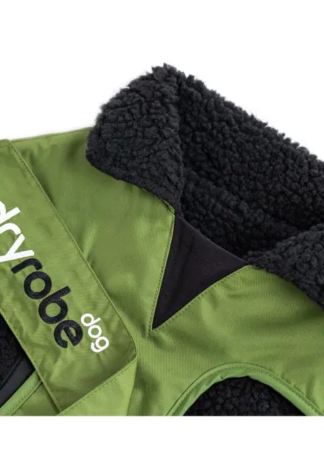 Dryrobe Dog Waterproof Dog Coat Green/Black