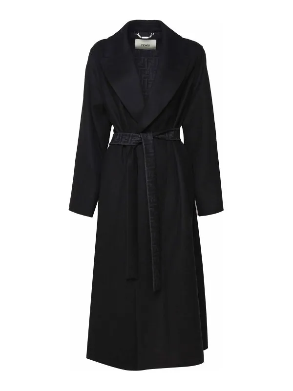 Fendi Virgin Wool Trench Coat