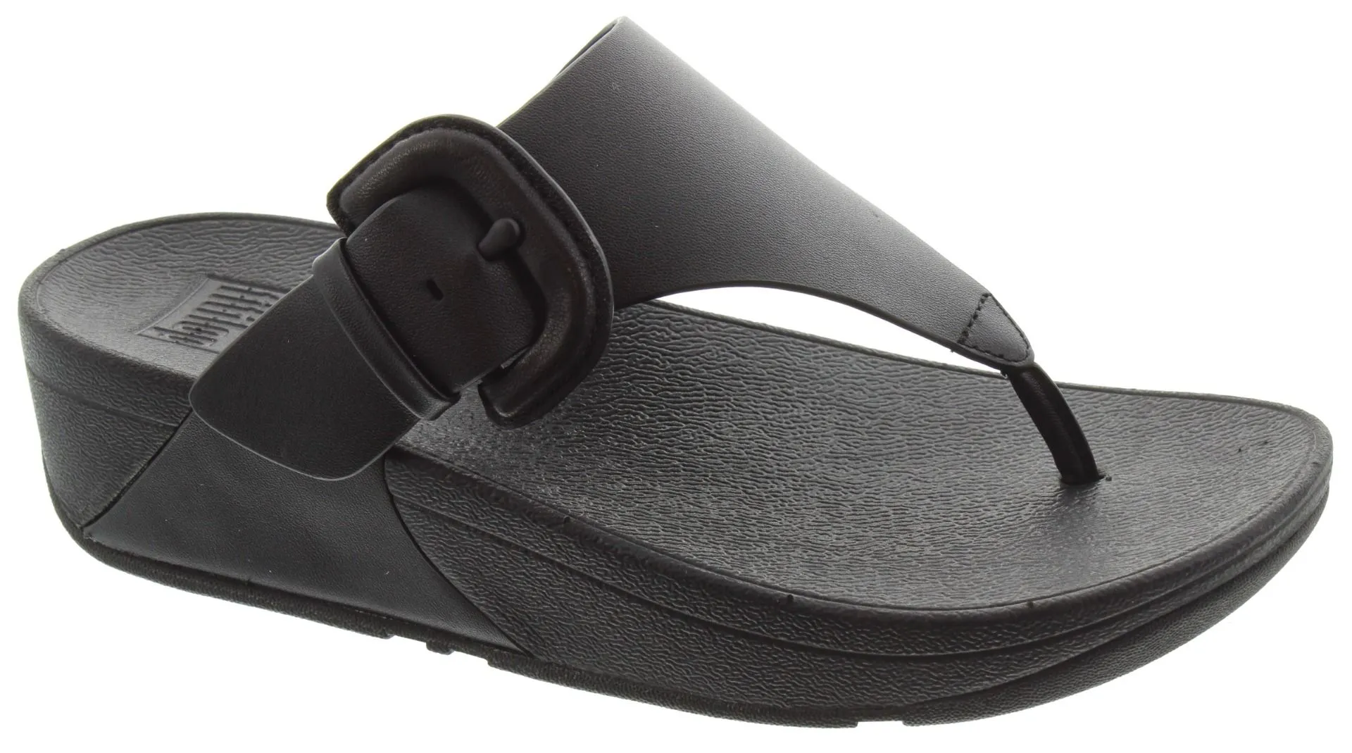 FITFLOP Ladies Lulu Buckle Toe Post Sandals In Black