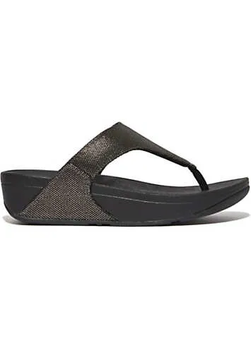 FitFlop Lulu Glitz Toe Post Sandals | Kaleidoscope