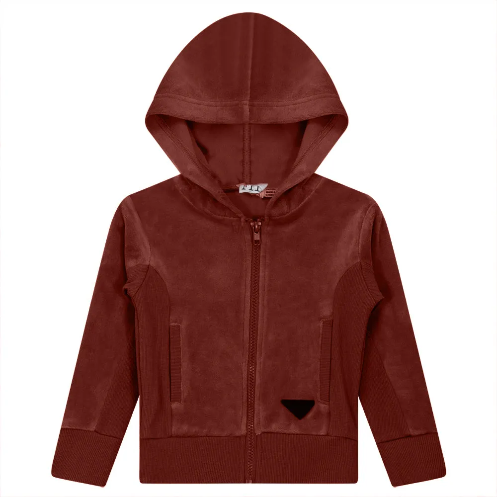 FYI Wood Smoke Velour Hoody