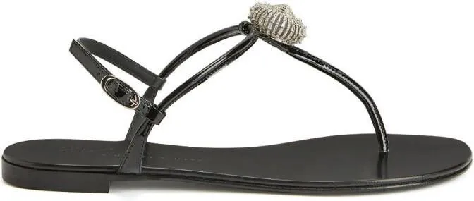 Giuseppe Zanotti Emmy Lou crystal-embellished sandals Black