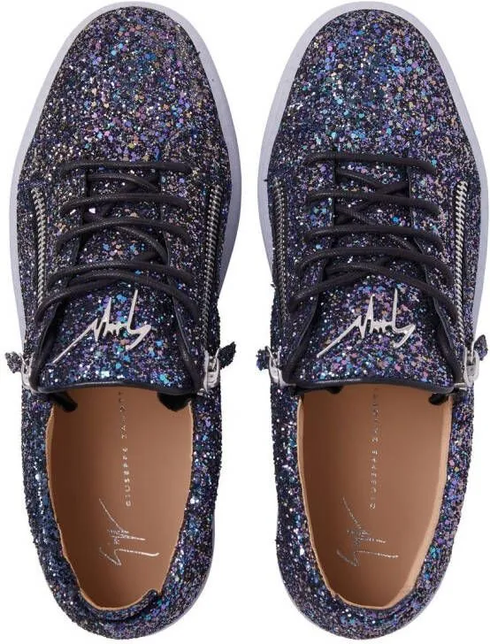 Giuseppe Zanotti Gail glitter low-top sneakers Black