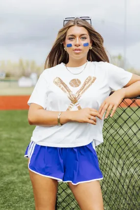 Gold Baseball Tee