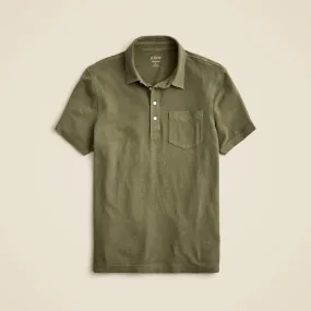 Hemp-organic cotton blend polo shirt