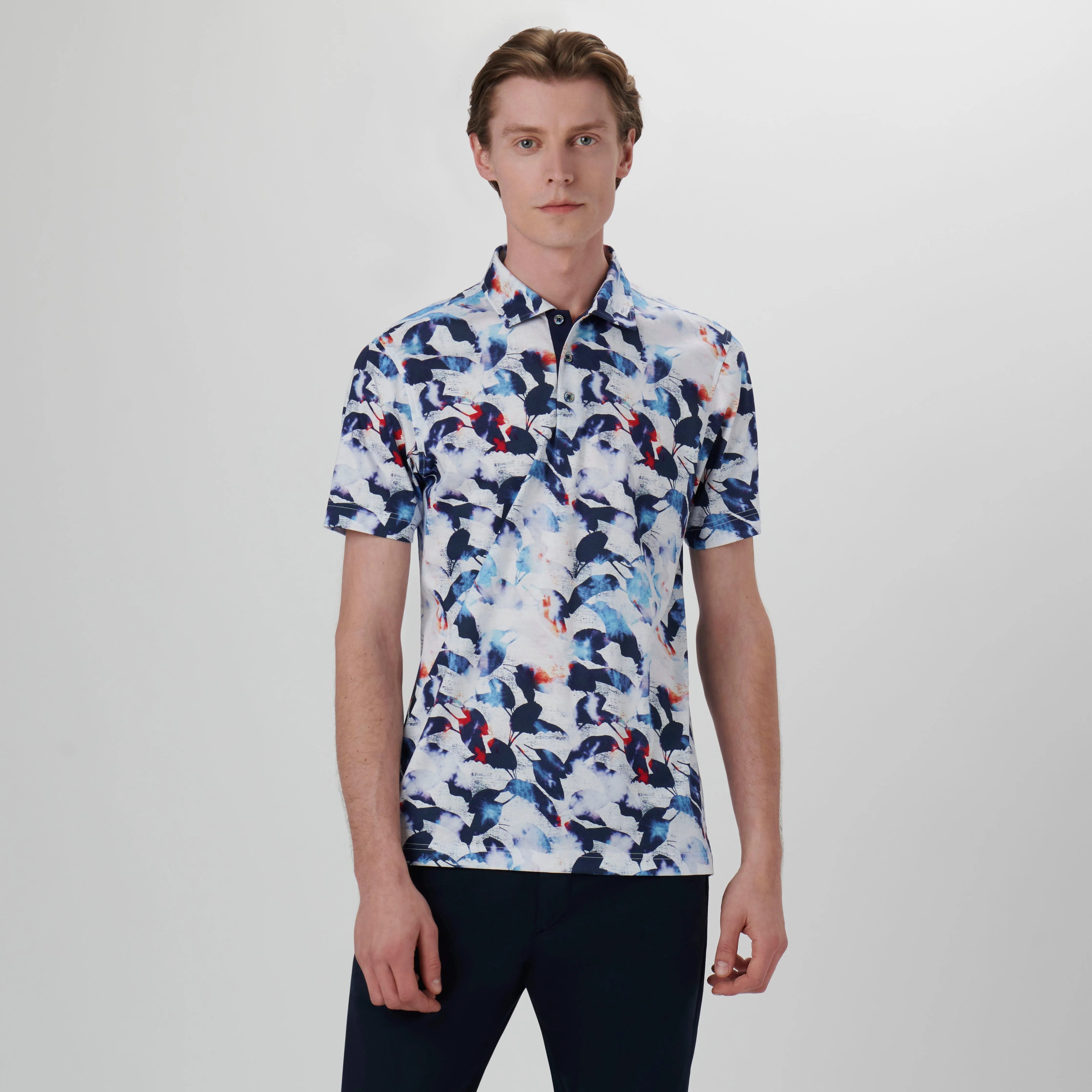 Hendrix Abstract Print Polo Shirt