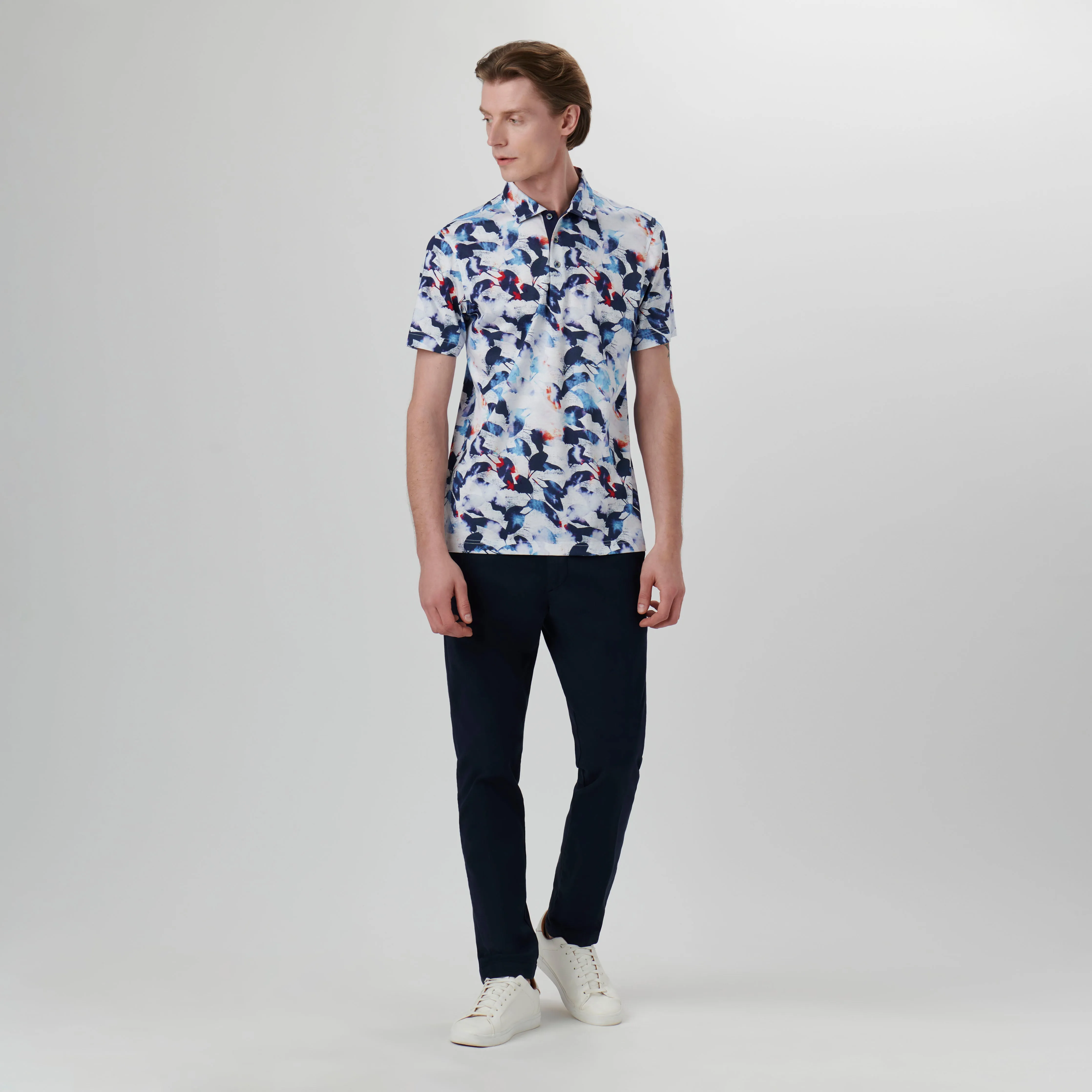 Hendrix Abstract Print Polo Shirt