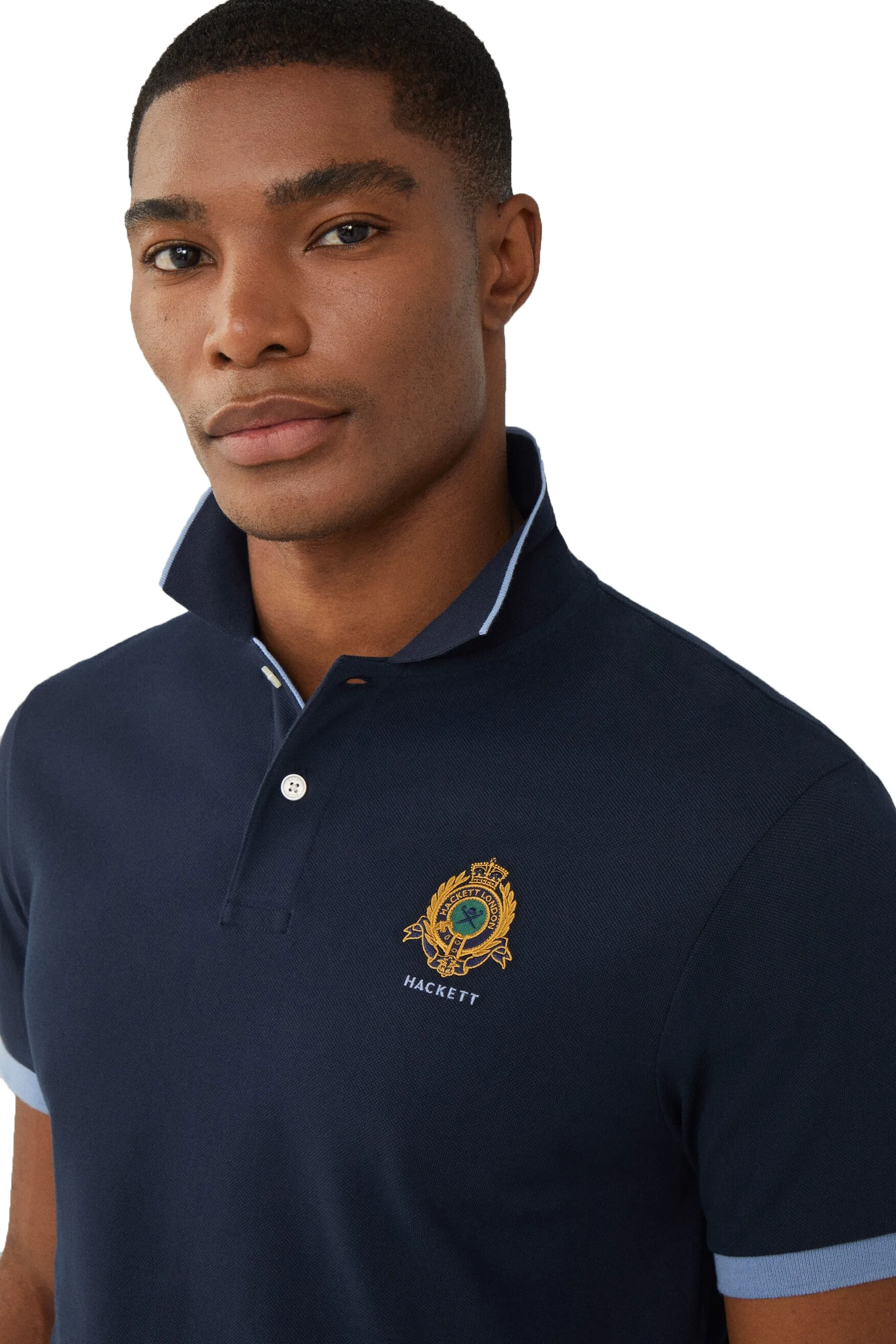 Heritage Logo Polo Shirt Navy