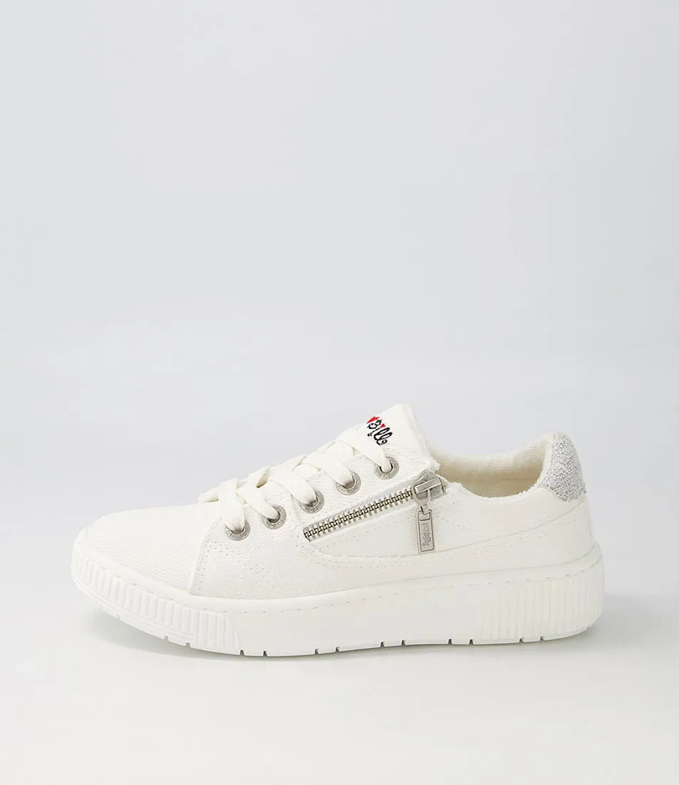 I LOVE BILLY Izzar White Recycled Canvas Sneakers